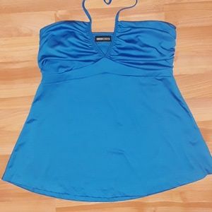 Blue Halter Top